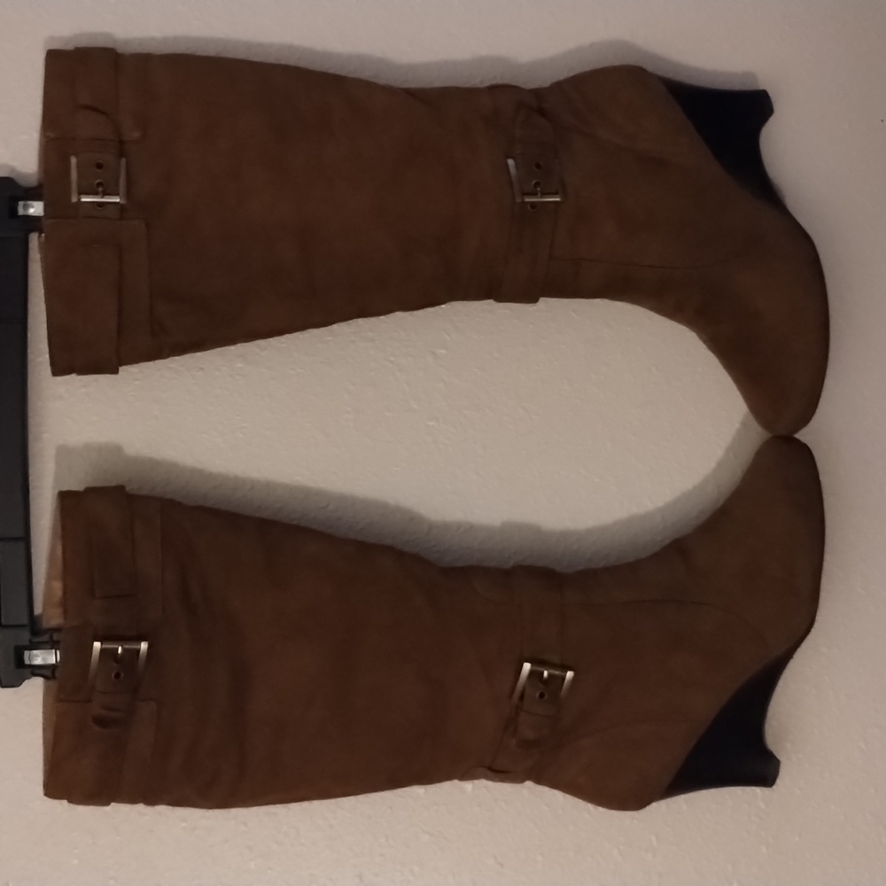 Herstyle size 8 brown suede calf height boots